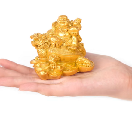 Buddha na Dračí želvě na mincích