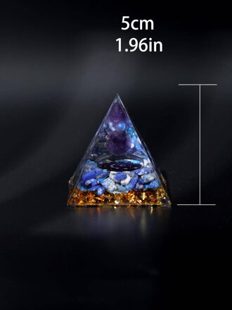 Orgonitová pyramida ametyst a sodalit - Spirála