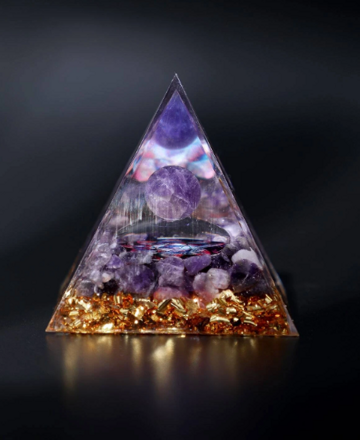 Orgonitová pyramida ametyst 