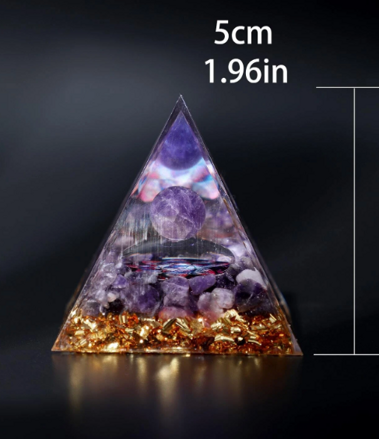 Orgonitová pyramida ametyst 
