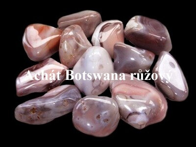 Achát Botswana růžový tromlovaný