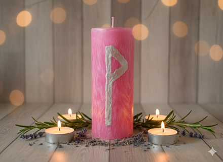 Svíčka Wunjo – Kotva Radosti