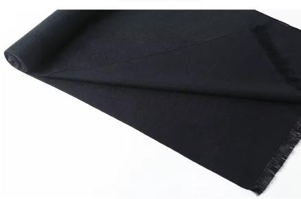 Pánská kašmírová šála s viskózou – Černá