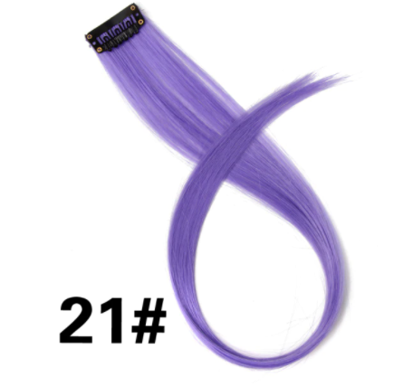 Rovný proužek syntetických vlasů č.21