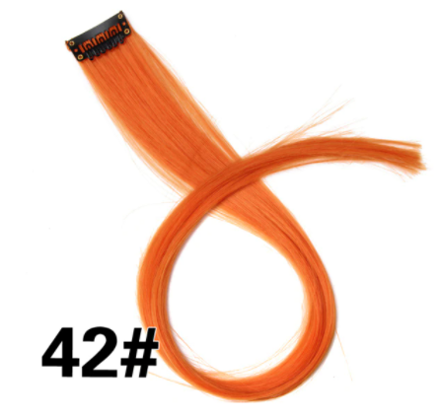 Rovný proužek syntetických vlasů č.42
