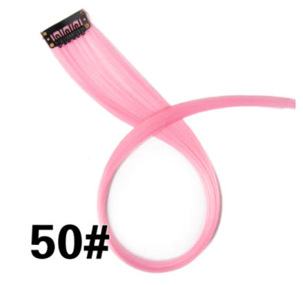 Rovný proužek syntetických vlasů č.50