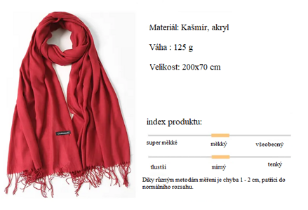 Kašmírová šála - lila