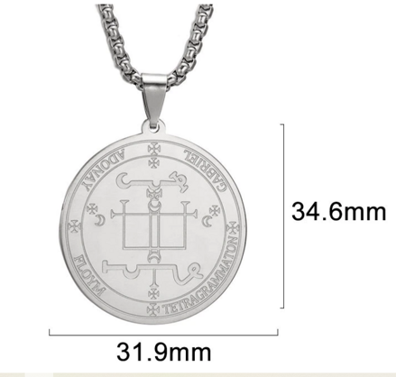 Amulet Archanděl Samael zlatý