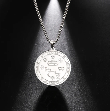 Amulet Archanděl Azrael stříbrný
