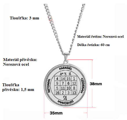 Amulet na peníze stříbrný
