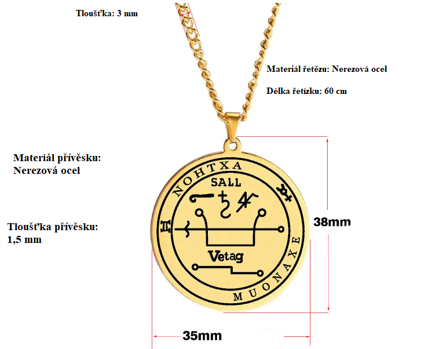Amulet pro výhru v loterii zlatý