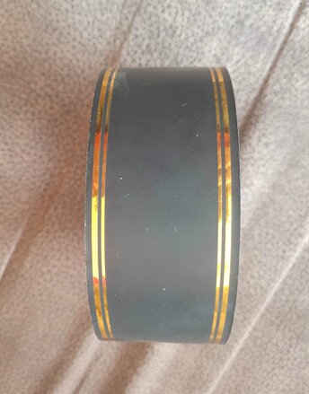 Černá stuha s potiskem