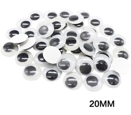 Samolepicí oči - 20 mm