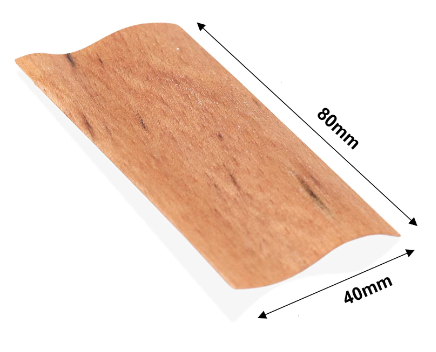 Přírodní dřevěný knot s kovovým držákem 4 cm 