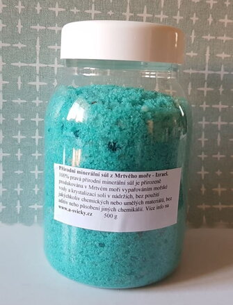 Sůl z mrtvého moře 0,5 kg v plastové dóze