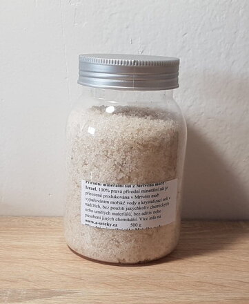Sůl z mrtvého moře 0,5 kg v plastové dóze