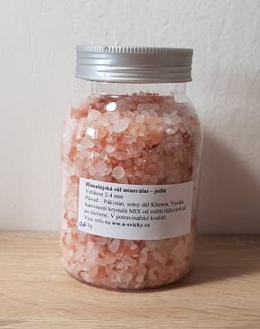 Himalájská sůl jedlá 600 g v plastové dóze