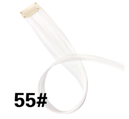 Rovný prúžok syntetických vlasov č.55