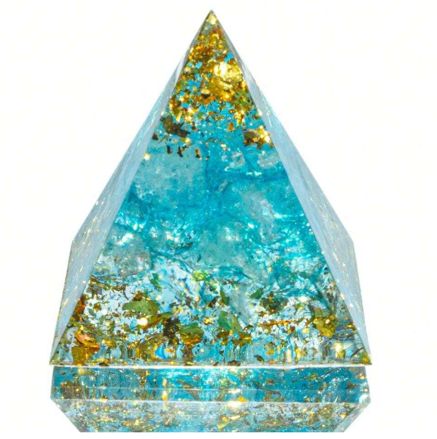 Orgonitová pyramida malá - Akvamarín