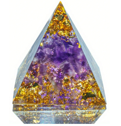 Orgonitová pyramida malá - Ametyst