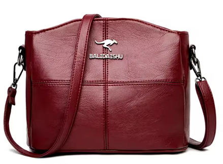Elegantní dámská kabelka- burgunská