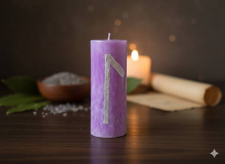 Svíčka Laguz – Proud Intuice