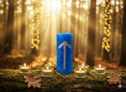 Svíčka Tiwaz – Oštěp Vítězství