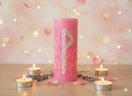 Svíčka Wunjo – Kotva Radosti