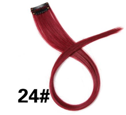 Rovný prúžok syntetických vlasov č.24