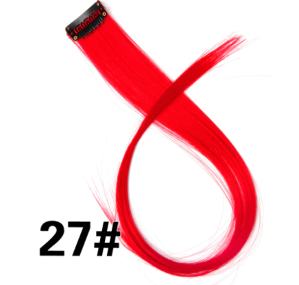 Rovný prúžok syntetických vlasov č.27