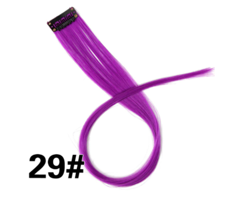 Rovný prúžok syntetických vlasov č.29