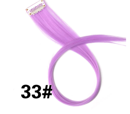 Rovný prúžok syntetických vlasov č.33