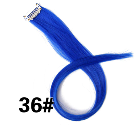 Rovný prúžok syntetických vlasov č.36