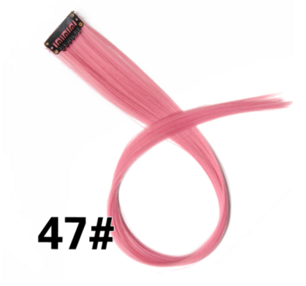 Rovný prúžok syntetických vlasov č.47