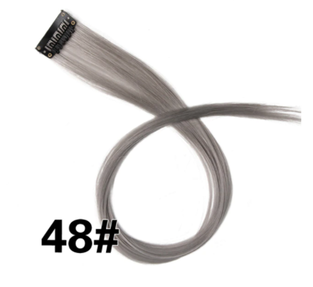 Rovný prúžok syntetických vlasov č.48