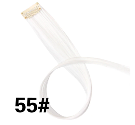 Rovný prúžok syntetických vlasov č.55