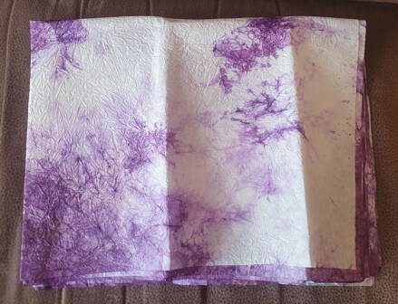Papír batika fialový 60x80 cm