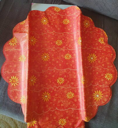 Italská perleťová manžeta – červená