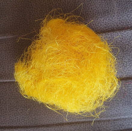 Sisal vlákno žluté