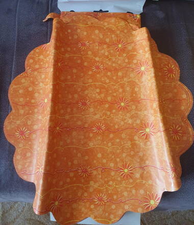 Italská perleťová manžeta - oranžová