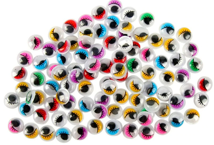 Barevné oči s řasy