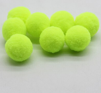 Akrylové bambulky - Fosforově žluté