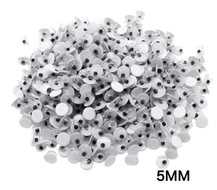 Samolepicí oči - 5 mm