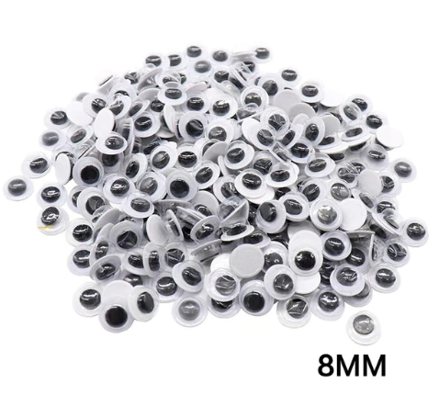 Samolepicí oči - 8 mm